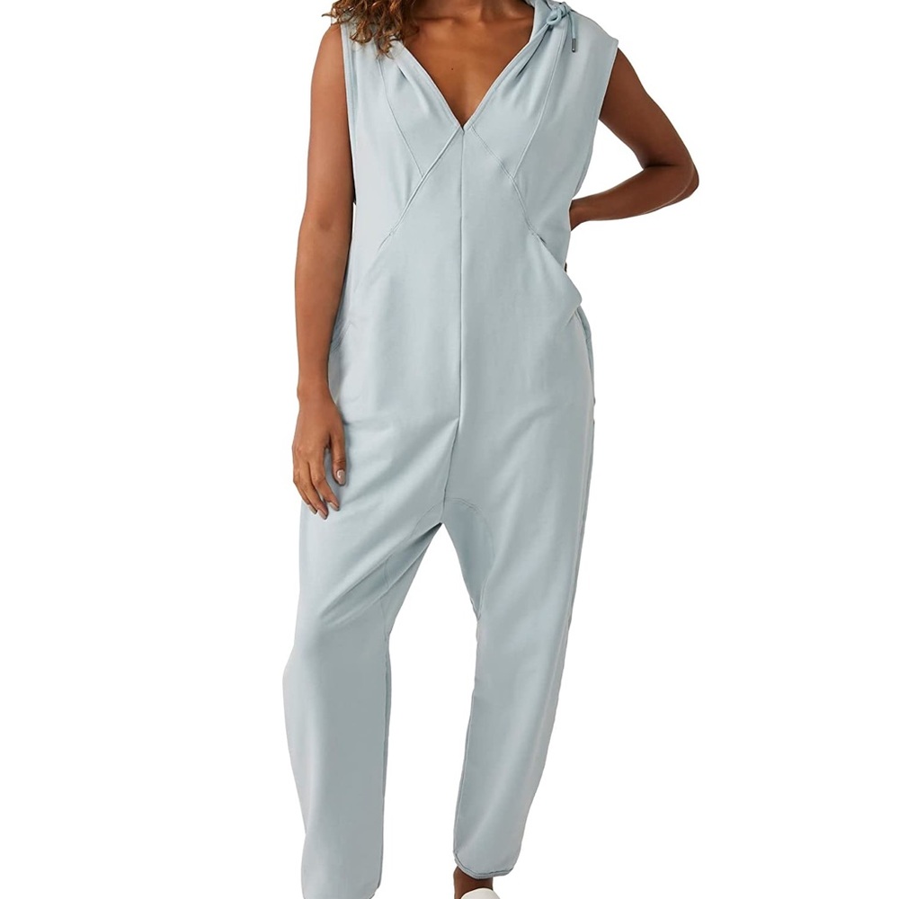 Free People Light Blue One-Piece Jumpsuit-NWT